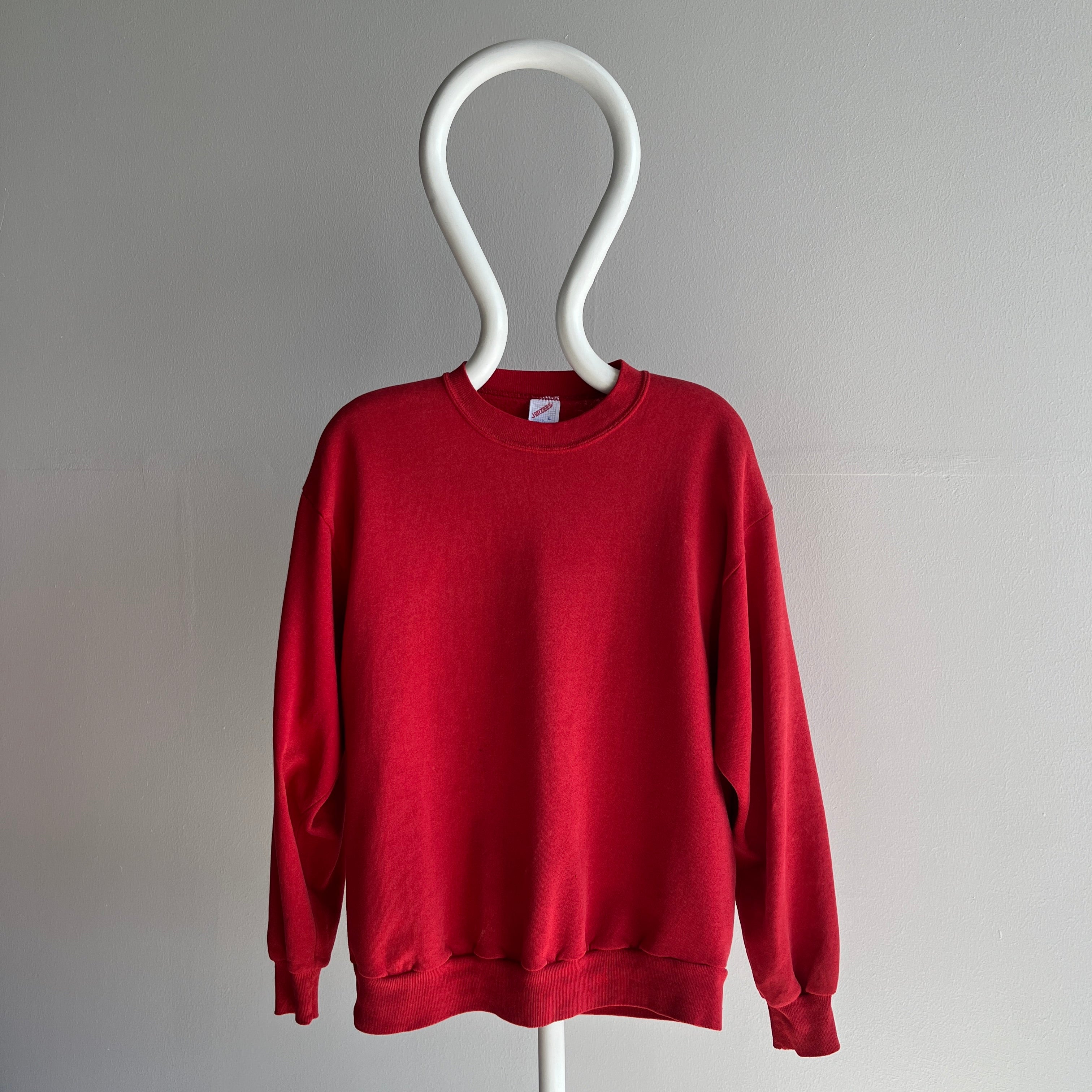 1980/90s Faded Blank Red Sweatshirt
