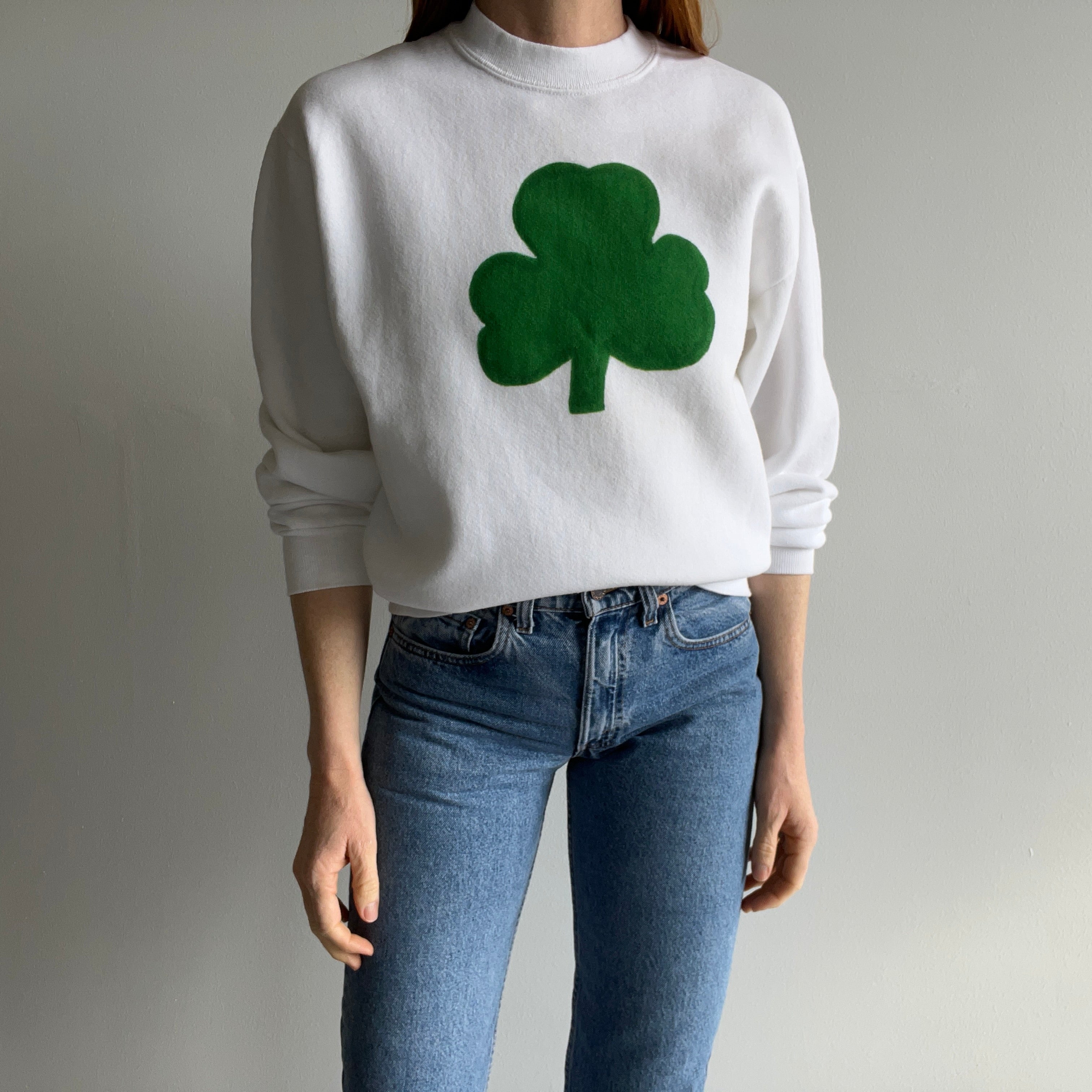 1980s DIY Clover Sweatshirt by Jerzees