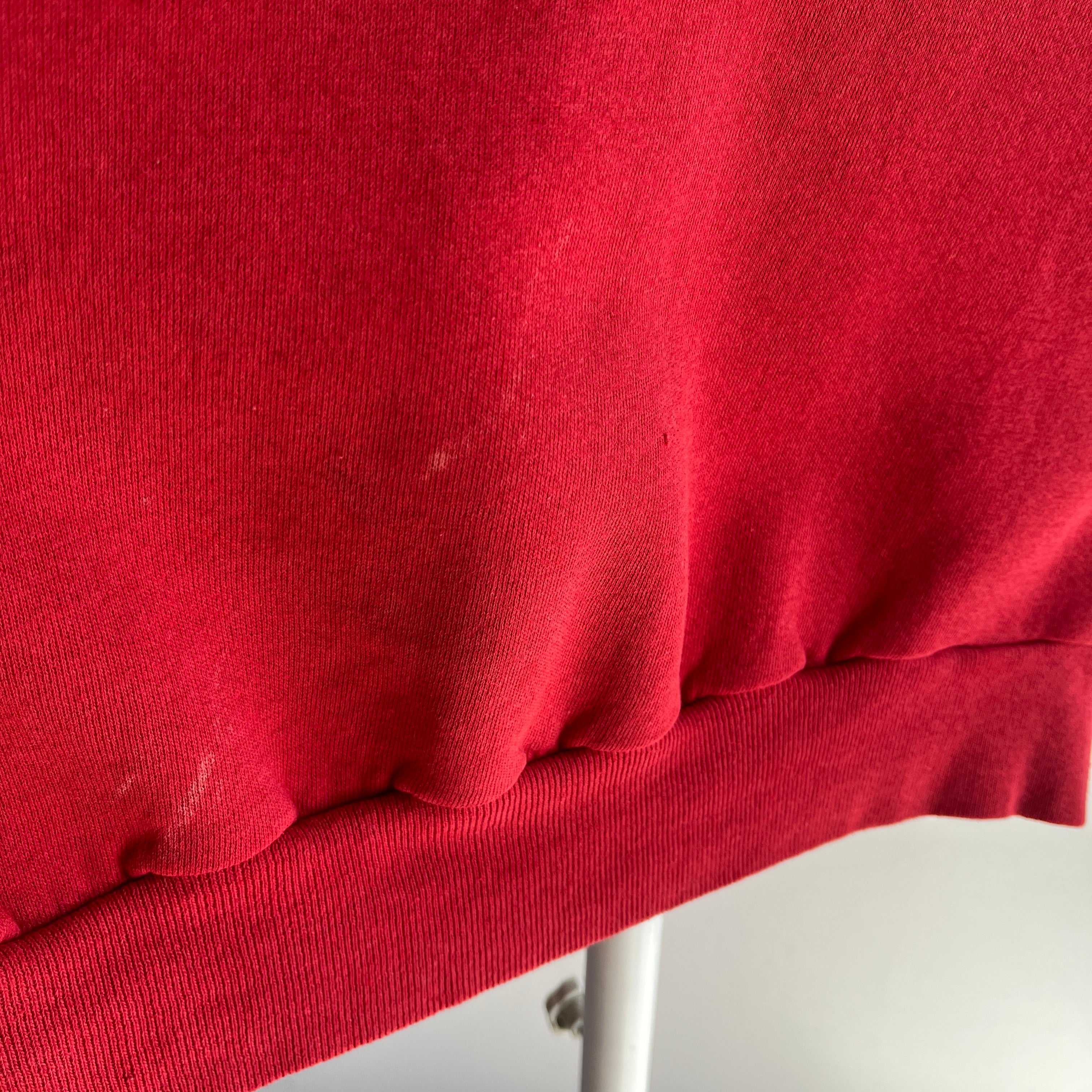 1980/90s Faded Blank Red Sweatshirt