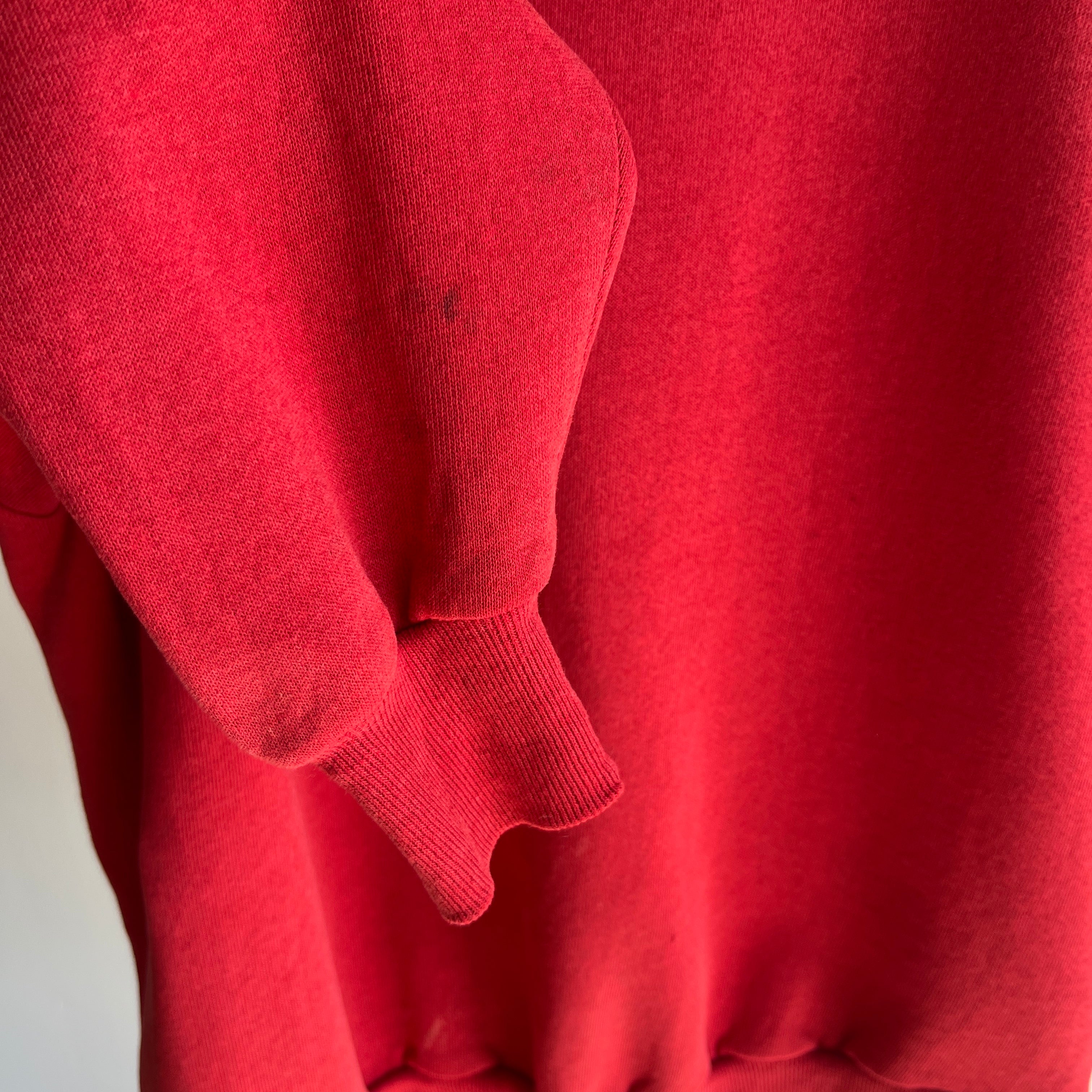 1980/90s Faded Blank Red Sweatshirt
