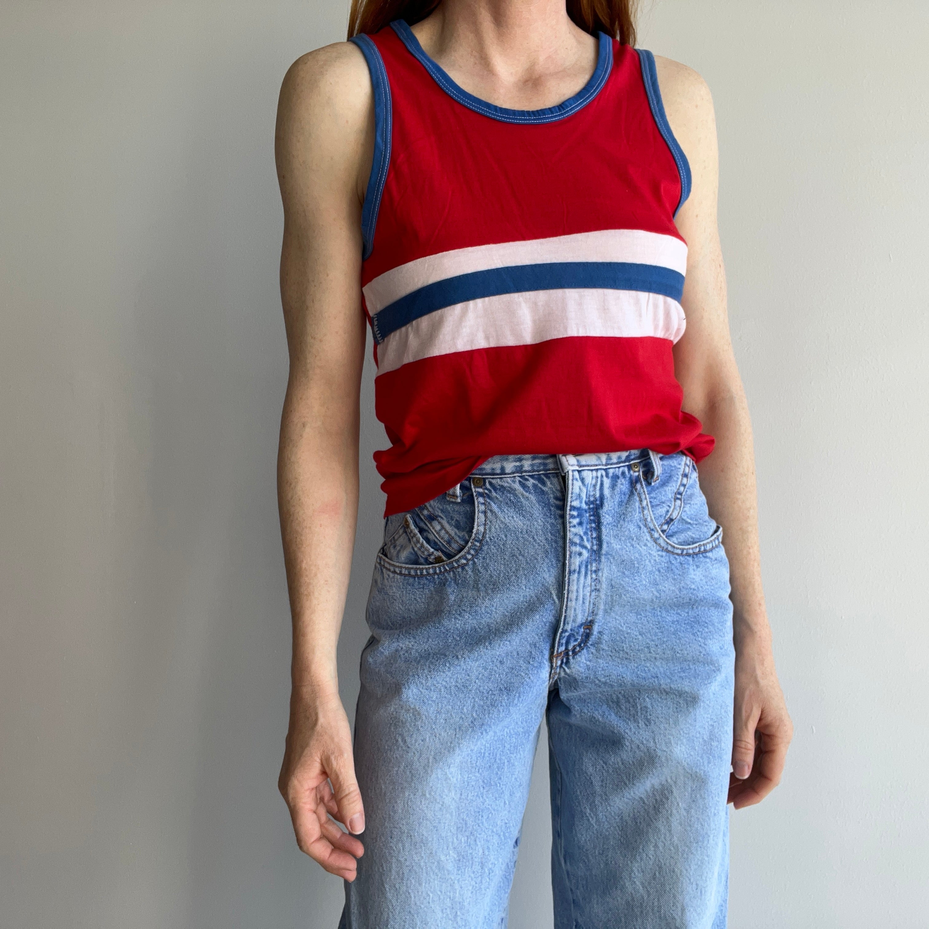 1970's Red, White, and Blue Tank Top