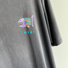 1990s Collectible Crazy Shirts Brand Maui Faded Cotton T-Shirt