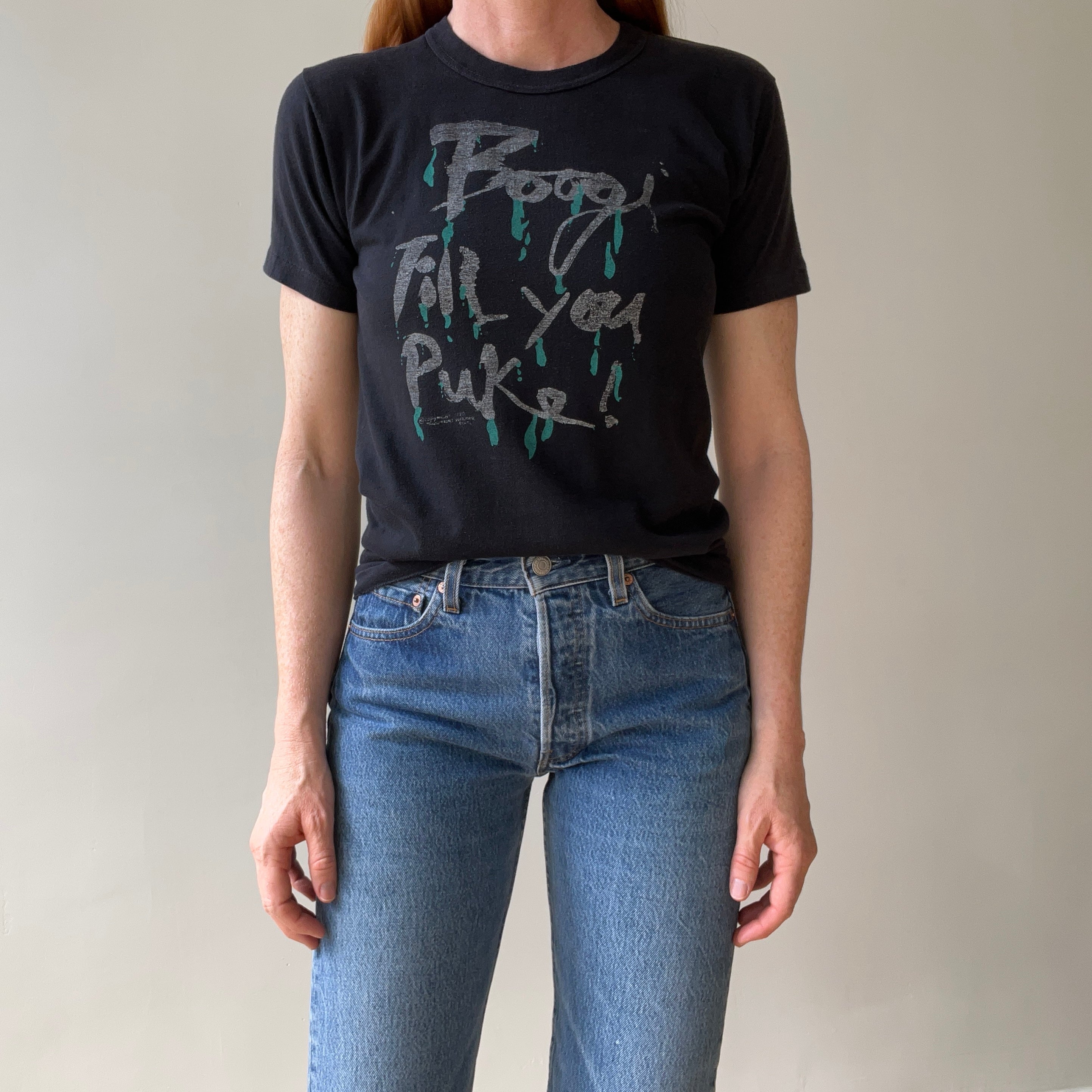 1990 Boogi Till You Puke T Shirt