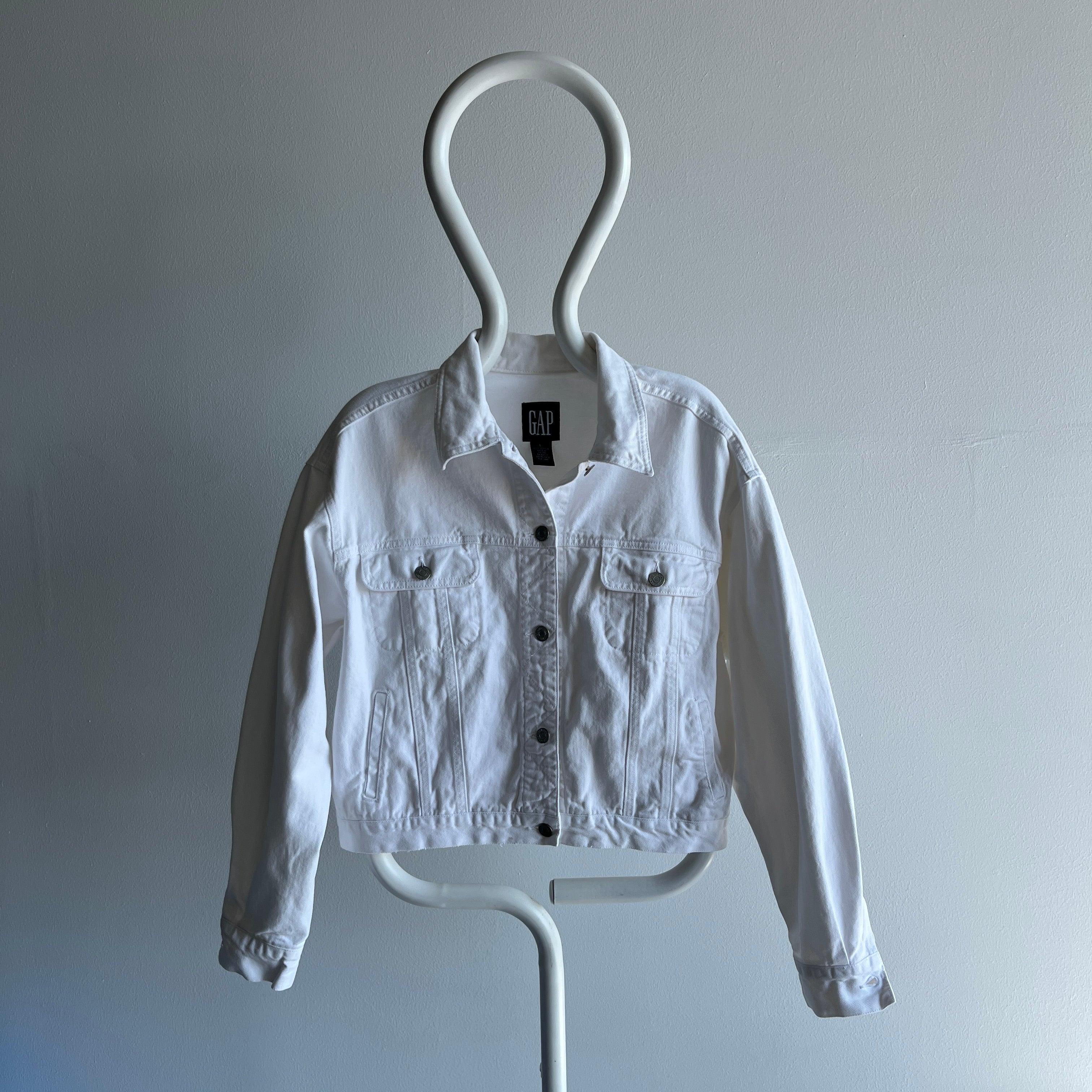 1990/2000s White Gap Denim Jacket