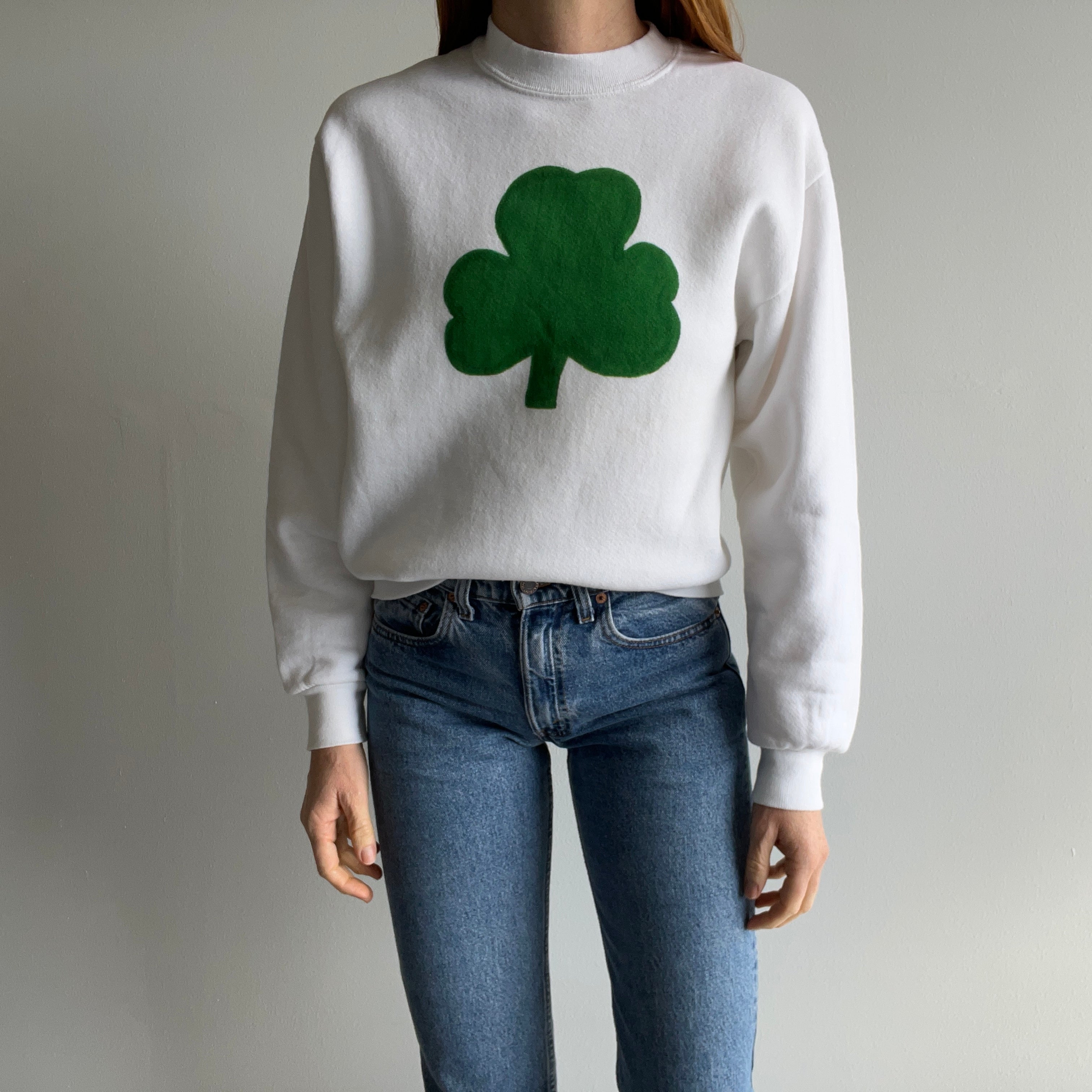 1980s DIY Clover Sweatshirt by Jerzees