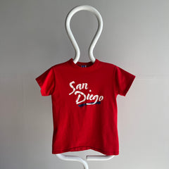 1980s San Diego Cotton Tourist T-Shirt with a Rolled Neck - Swoon