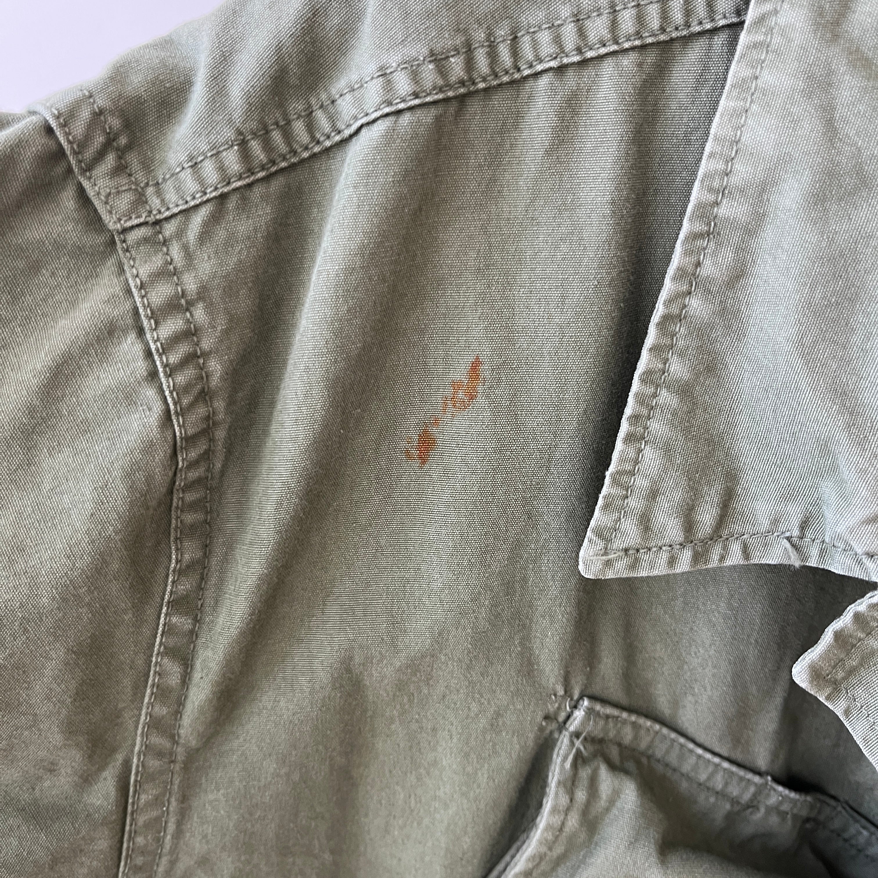 1982 Poplin Cotton US Army Jacket OG-107 Color
