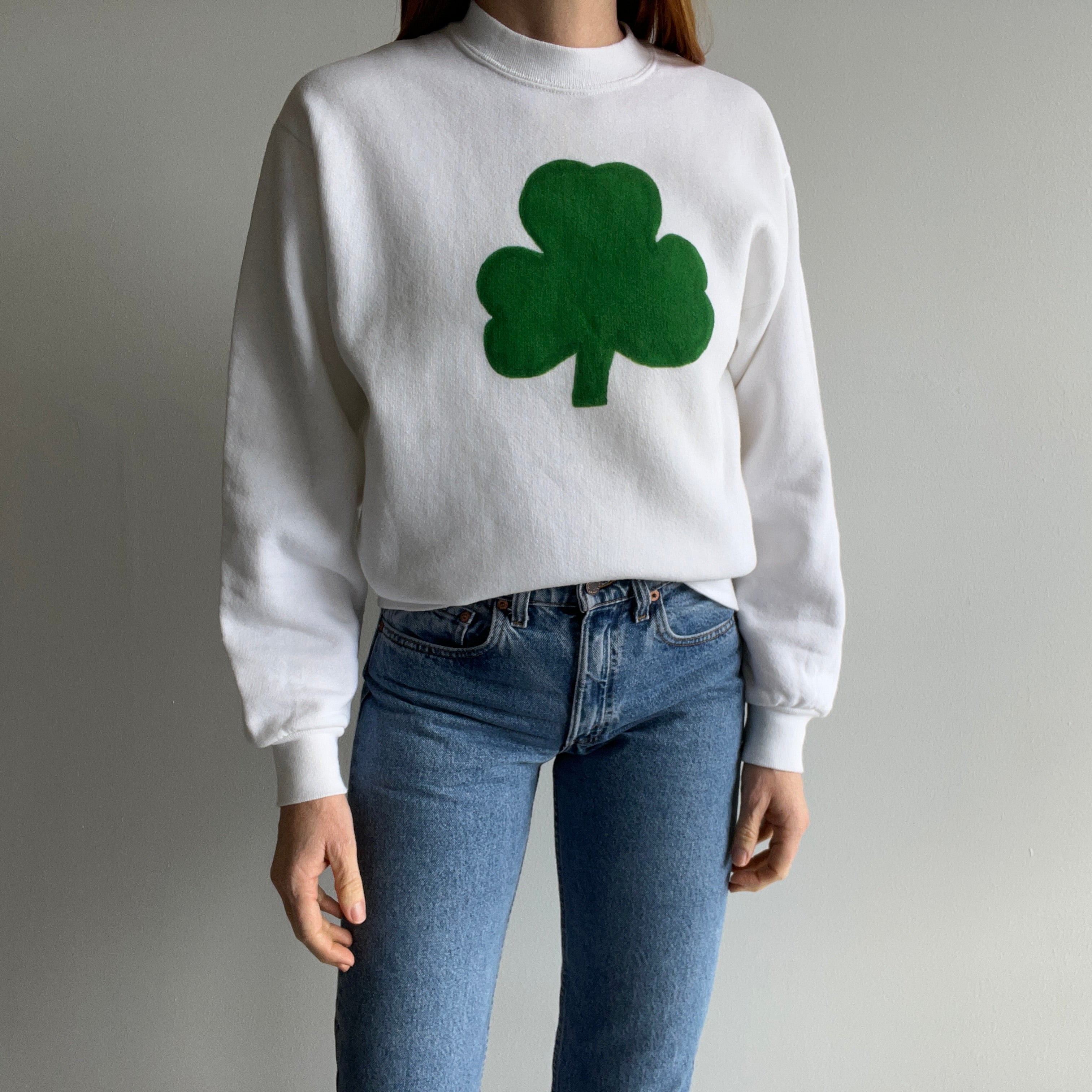 1980s DIY Clover Sweatshirt by Jerzees