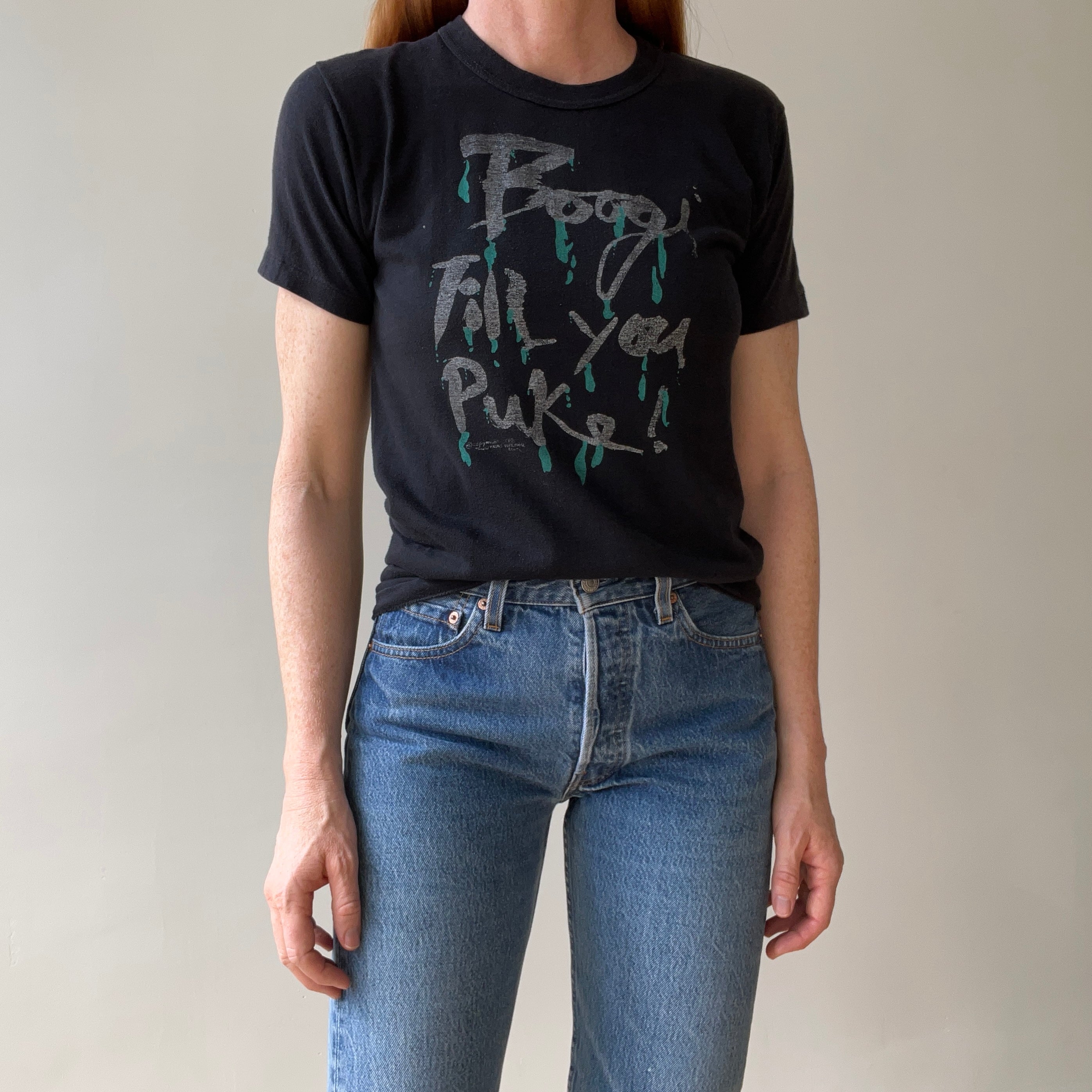 1990 Boogi Till You Puke T Shirt