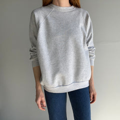 1980s Lighter Blank Gray Sweatshirt