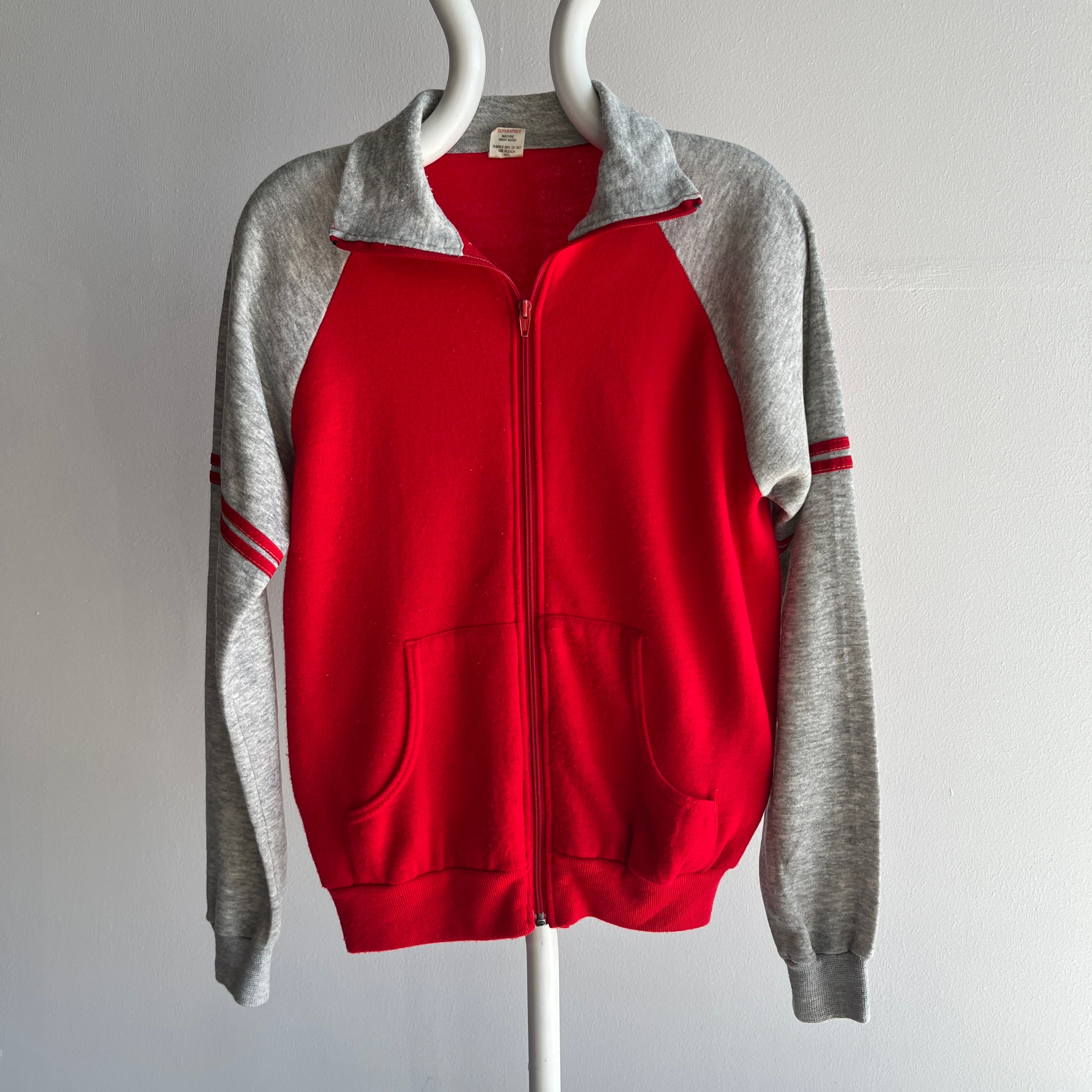 1970s Super Soft and Slouchy Zip Up by Warm Up