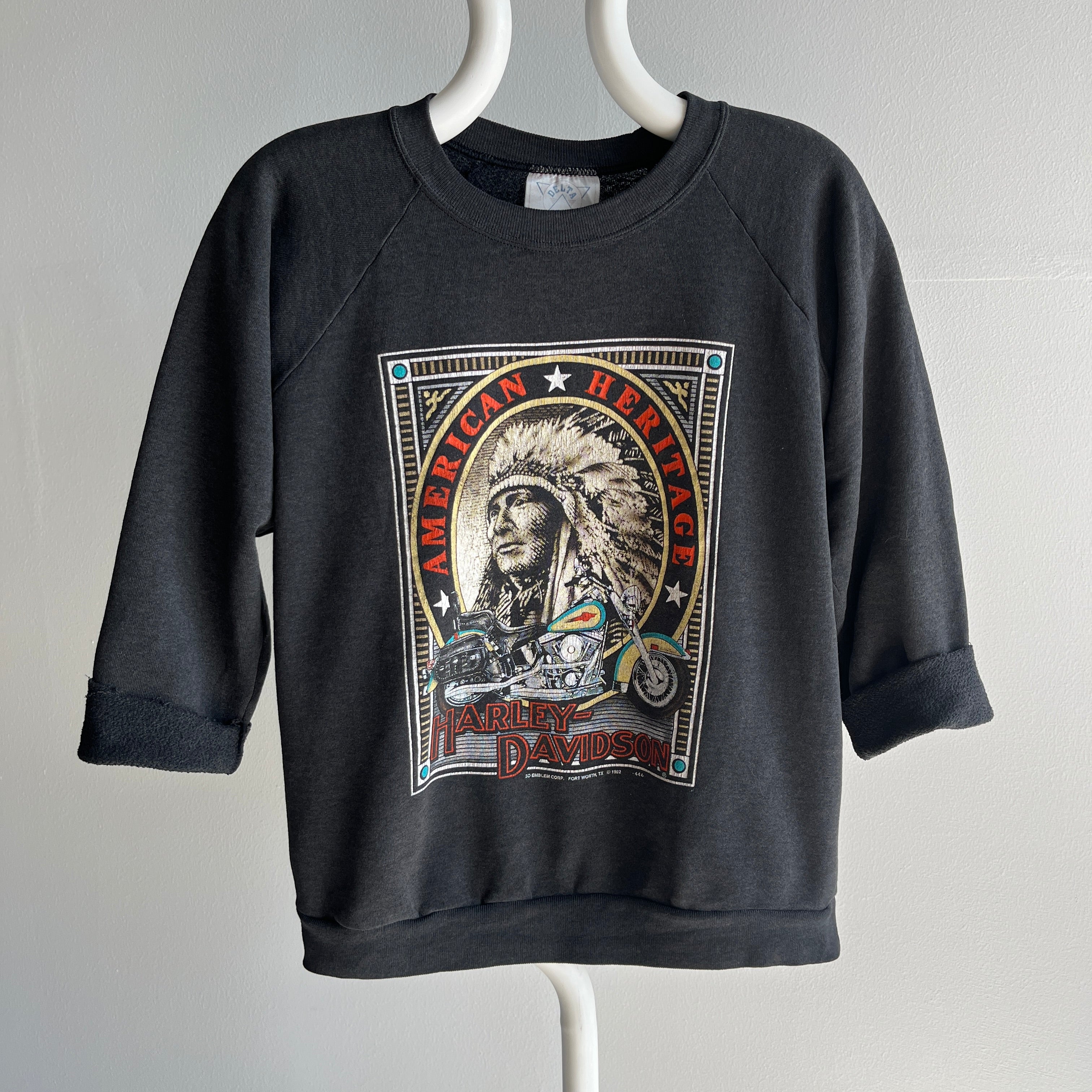 1992 Harley Cut Sleeve Sweatshirt