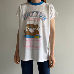 1980s American Hot Tub Club Teddy Bear Extra Long T-shirt