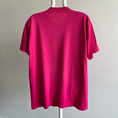 1980s Hot Pink Selvedge Pocket FOTL T-Shirt