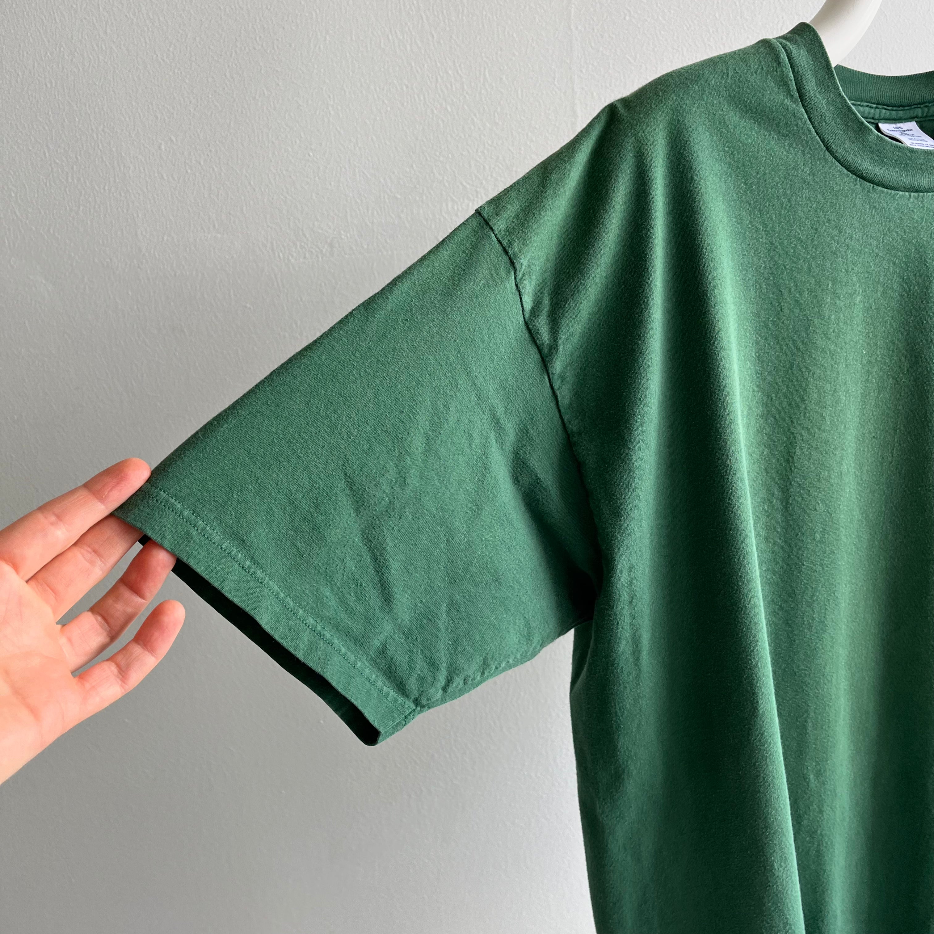 1990s Forest Green Pocket T-Shirt by Towncraft