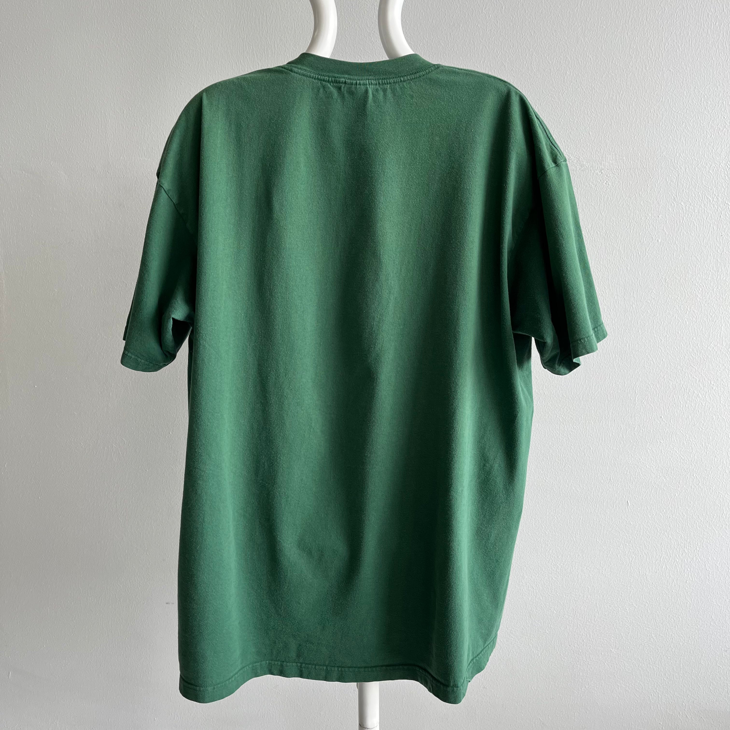 1990s Forest Green Pocket T-Shirt by Towncraft