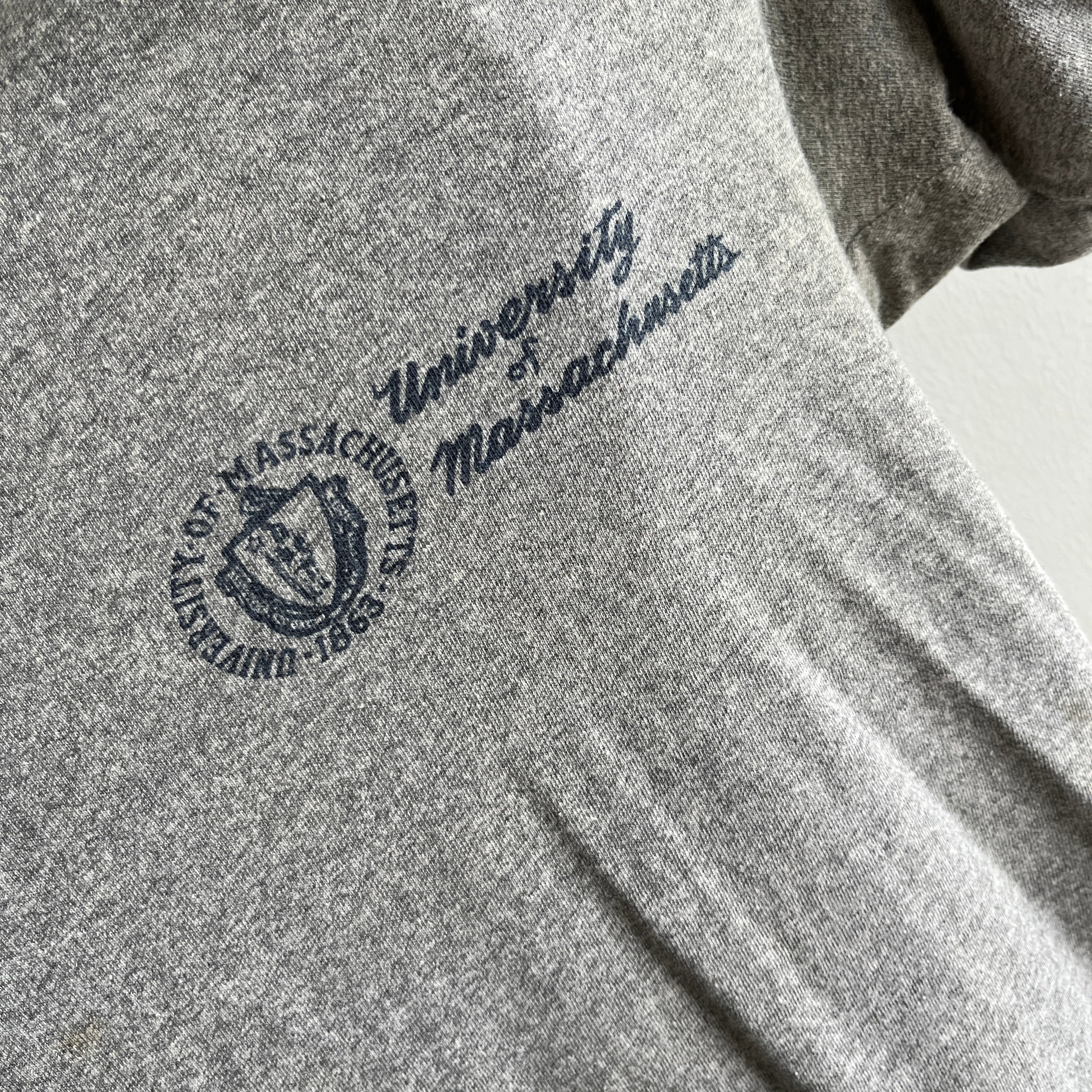 1970s University of Massachusetts Ring Tee - WOW