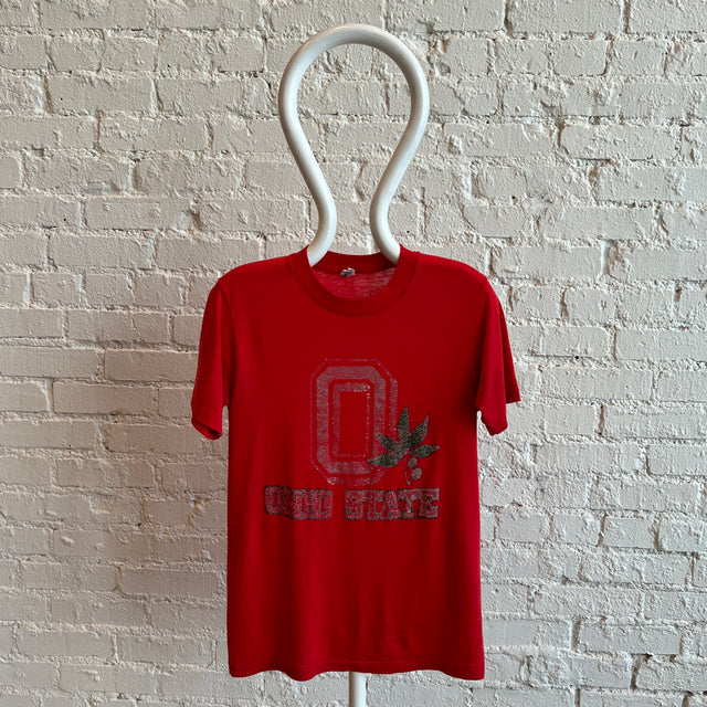 1980s Thinned Out Tattered and Torn The Ohio State Buckeye T-Shirt