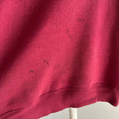 1990s Perfectly Stained Pinot Noir Colored Sweatshirt by Russell