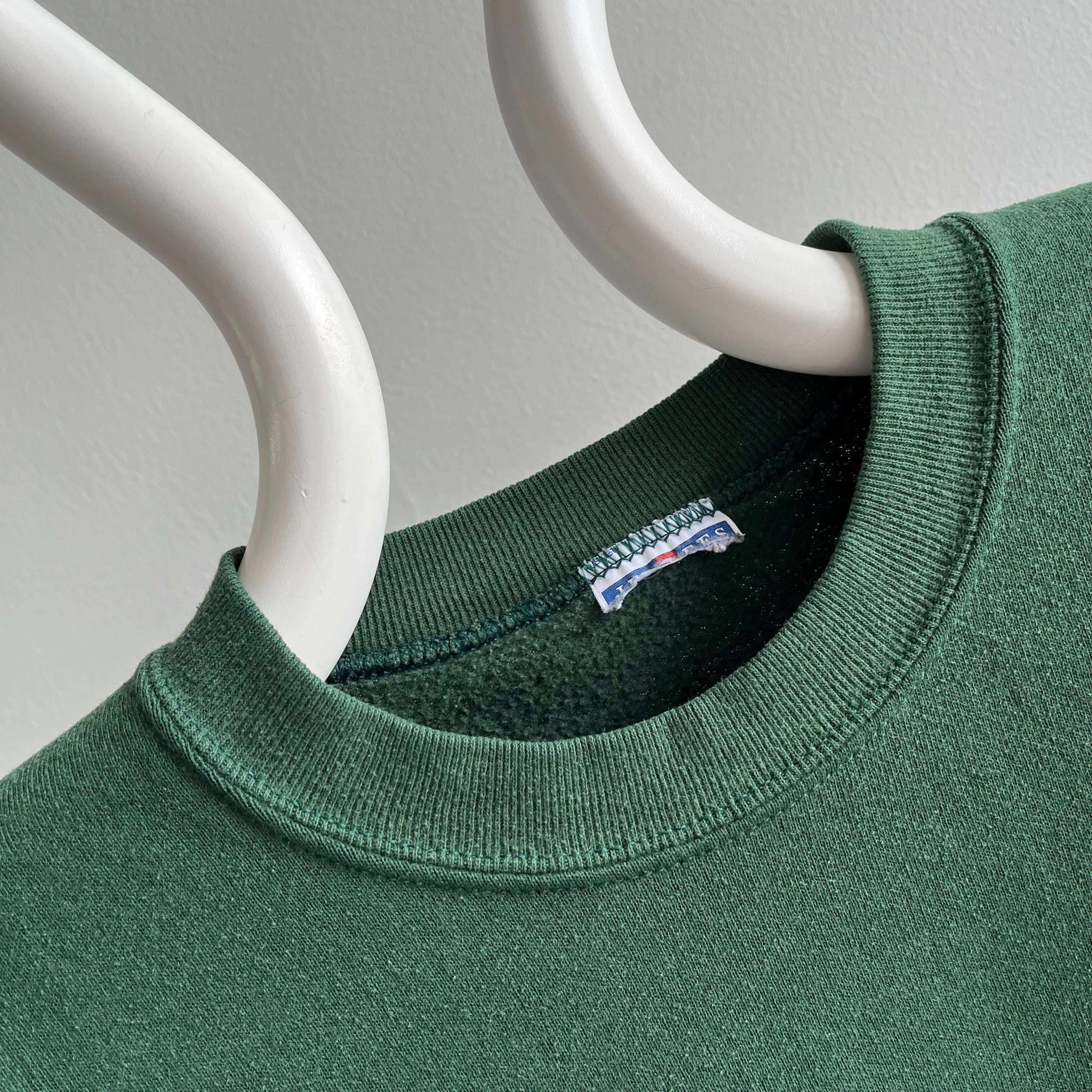 1990/00s Blank Hunter Green Sweatshirt
