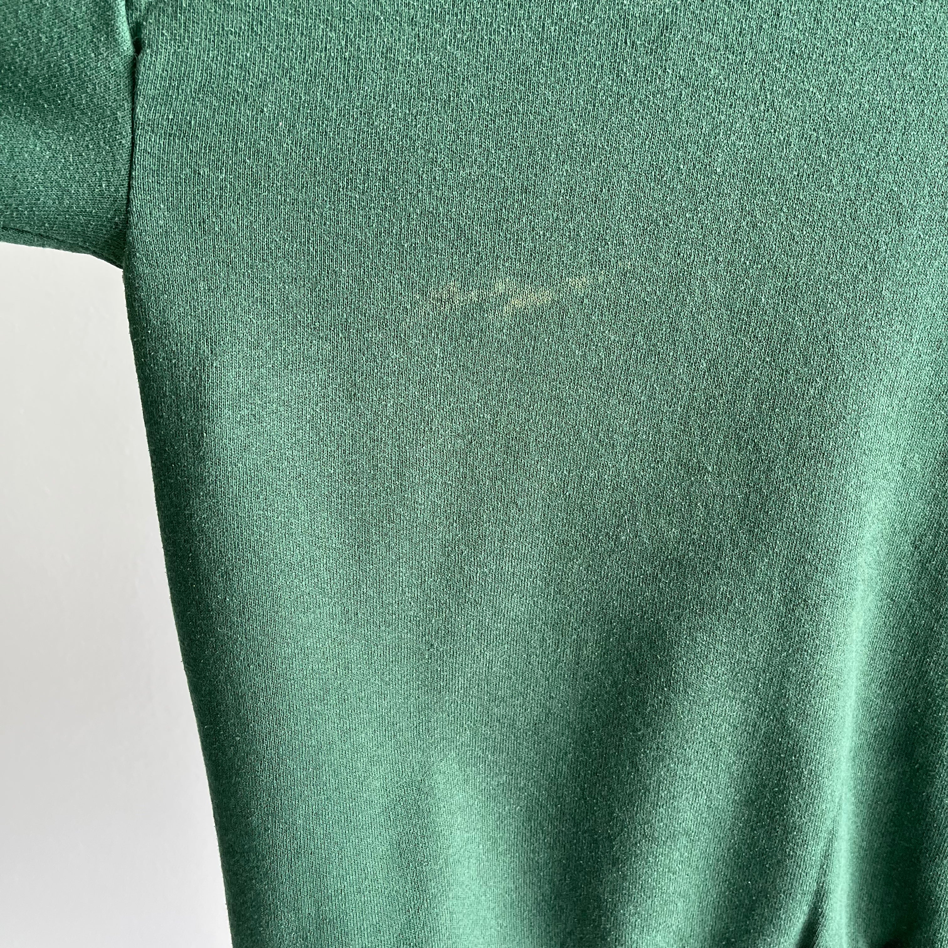 1990/00s Blank Hunter Green Sweatshirt