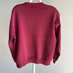 1990s Perfectly Stained Pinot Noir Colored Sweatshirt by Russell
