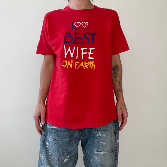 1984 Best Wife On Earth Red T Shirt