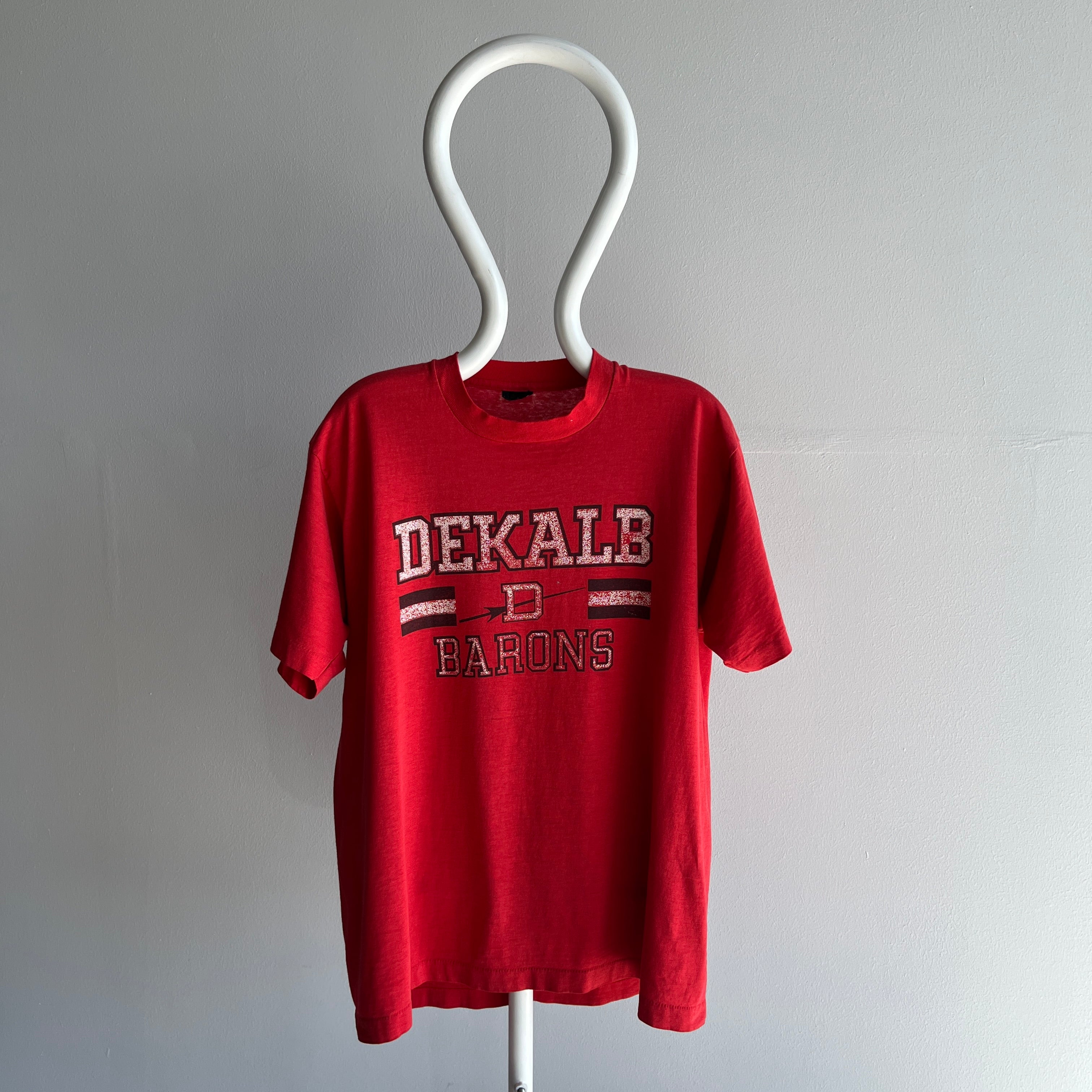 1980s Dekalb Barons Perfectly Worn Single Stitch 50/50 T-Shirt