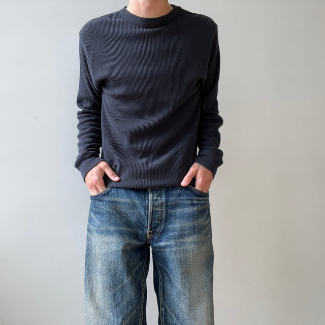 1980s Faded Black Thermal Shirt
