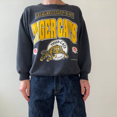 1993 Black Hamilton Tiger Cats Football Sweatshirt