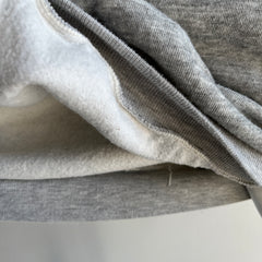 1980s XS Blank Gray Raglan Sweatshirt