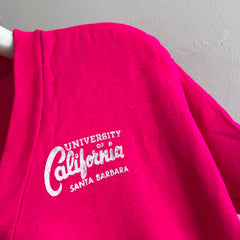 1950/60s COLLECTIBLE University of California, Santa Barbara - Hot Pink Warm UP