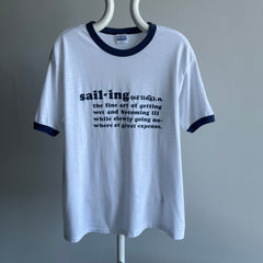 1980s Sail-ing (n) Ring T-Shirt by Hanes