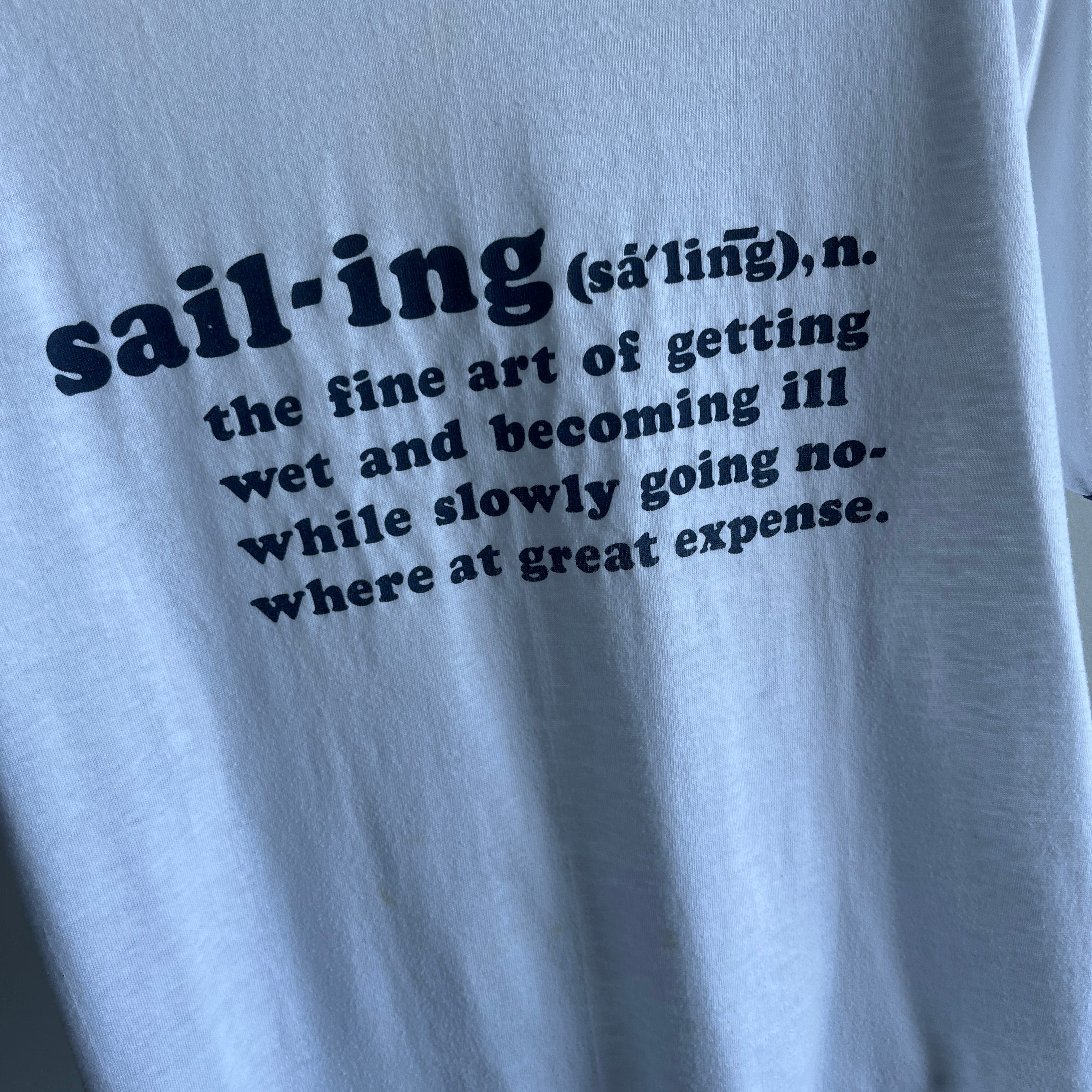 1980s Sail-ing (n) Ring T-Shirt by Hanes