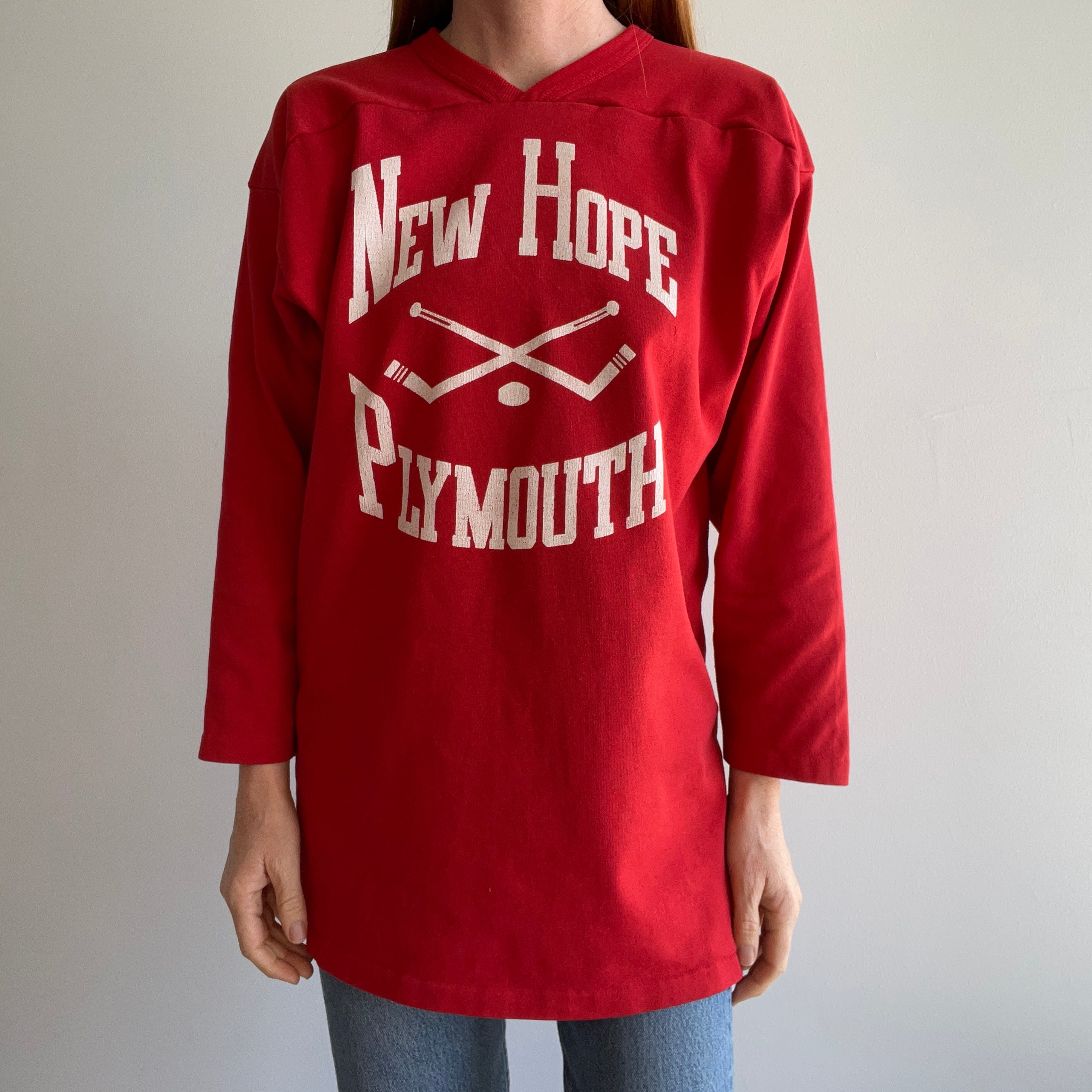 1980s New Hope Plymouth Football Shirt - Long