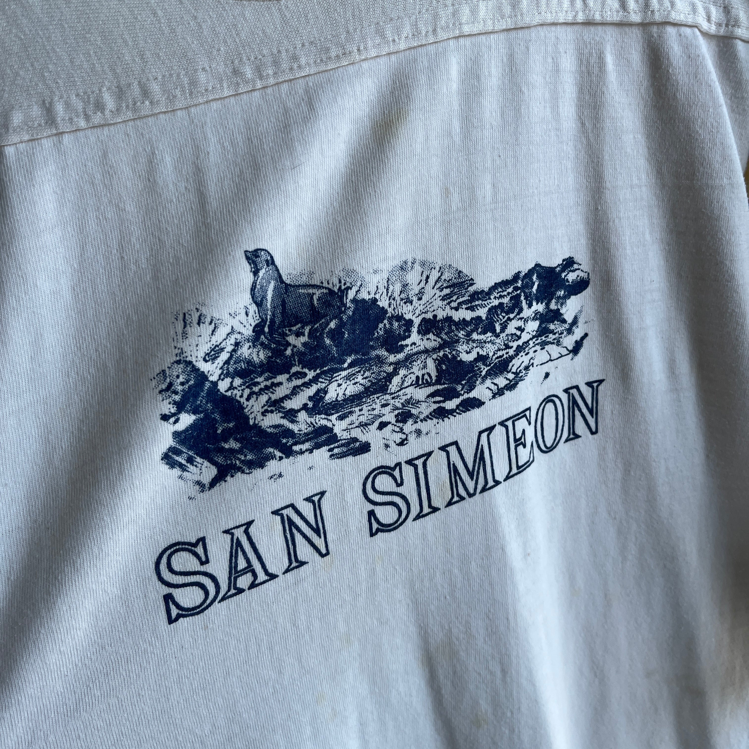 1970s San Simeon Super Soft Football Shirt with a Seal