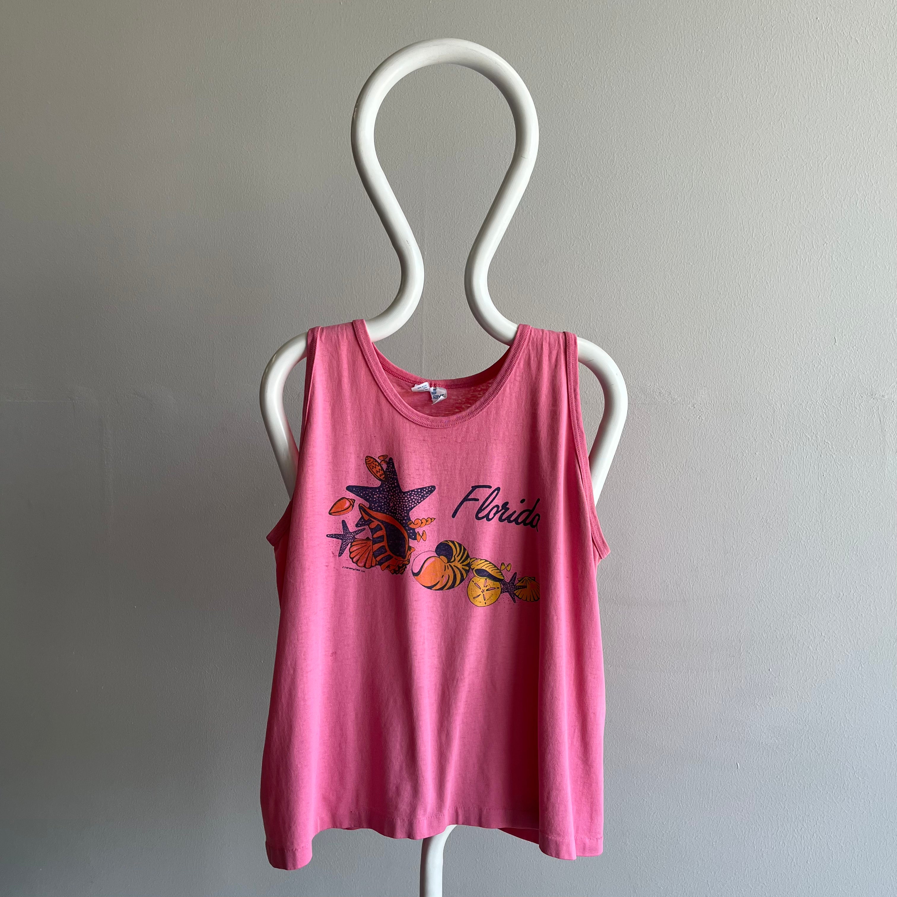 1990s Thinned Out Florida Tourist Tank Top by Tee Jays