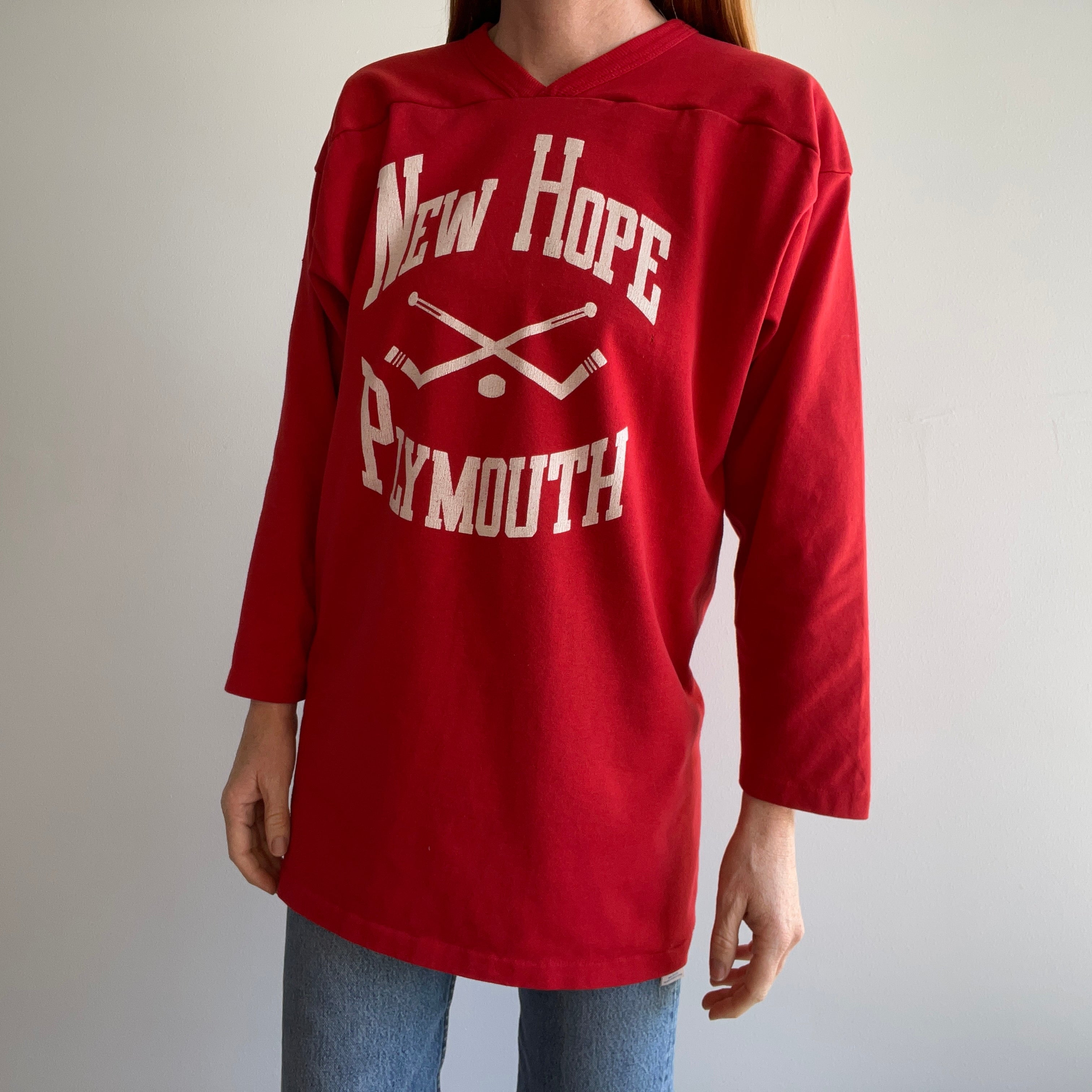 1980s New Hope Plymouth Football Shirt - Long