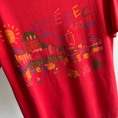 1980/90s Quebec Cityscape Tourist T-Shirt