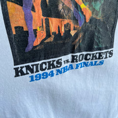 1994 Knicks vs. Rockets NBA Finals - It's All About Soul - Stained T-Shirt