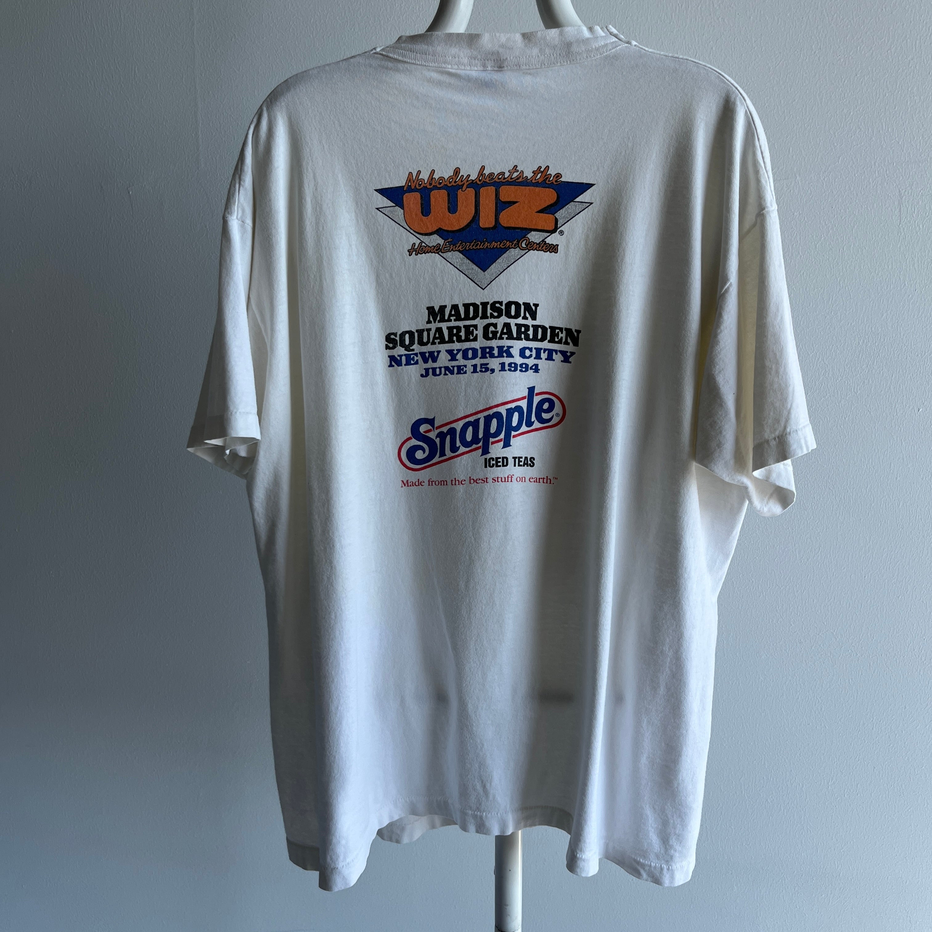 1994 Knicks vs. Rockets NBA Finals - It's All About Soul - Stained T-Shirt