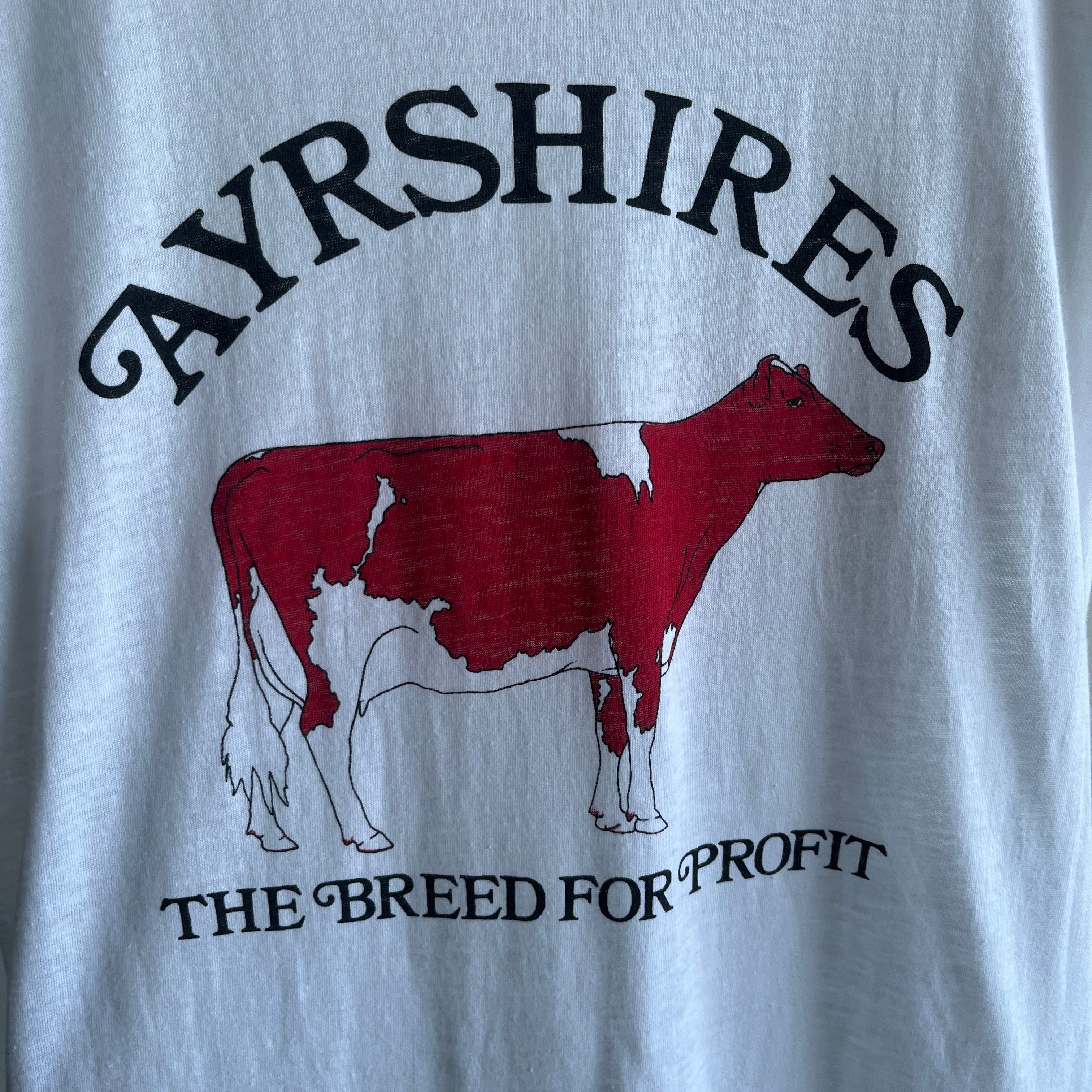 1980s Ayrshires Cow Ring T-Shirt