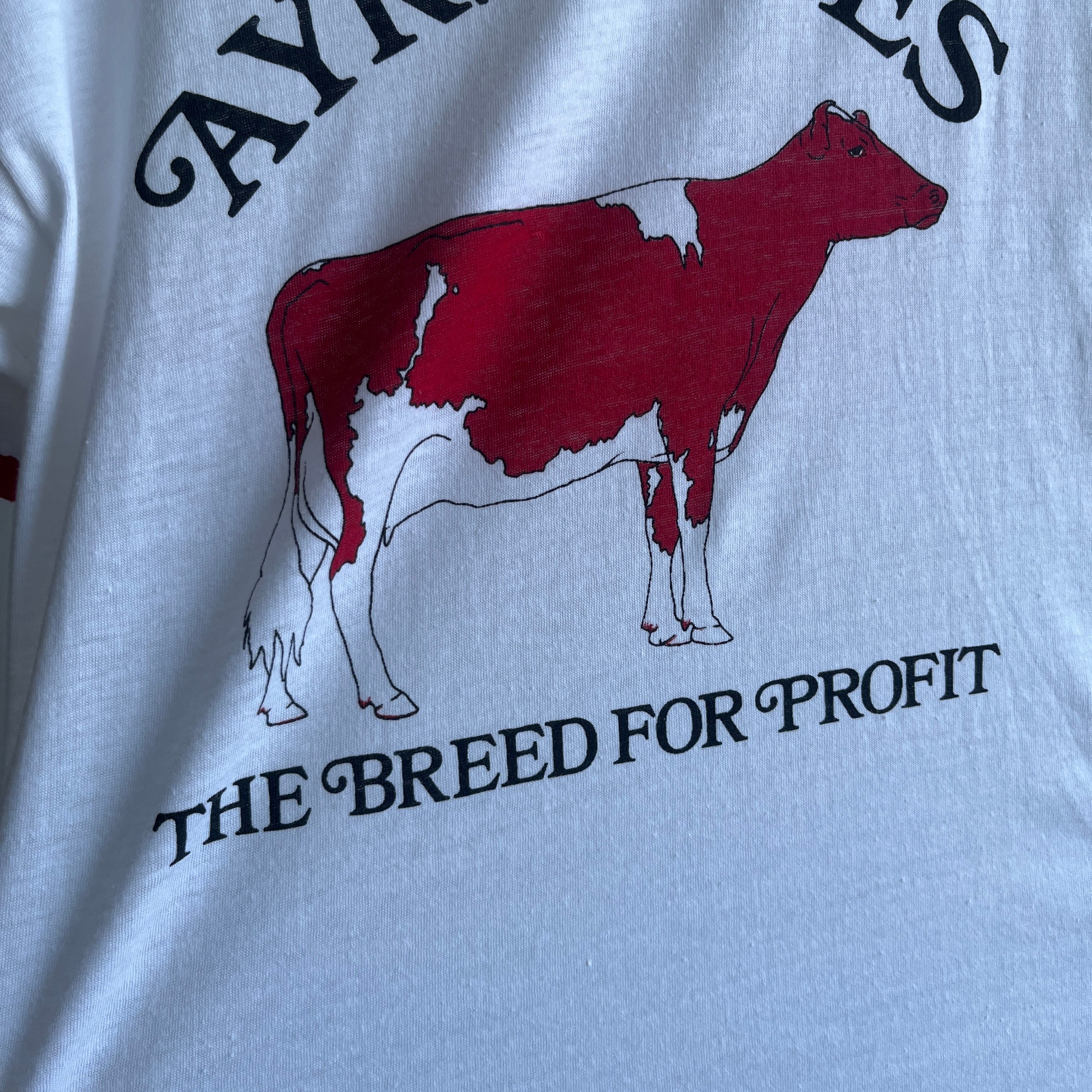 1980s Ayrshires Cow Ring T-Shirt