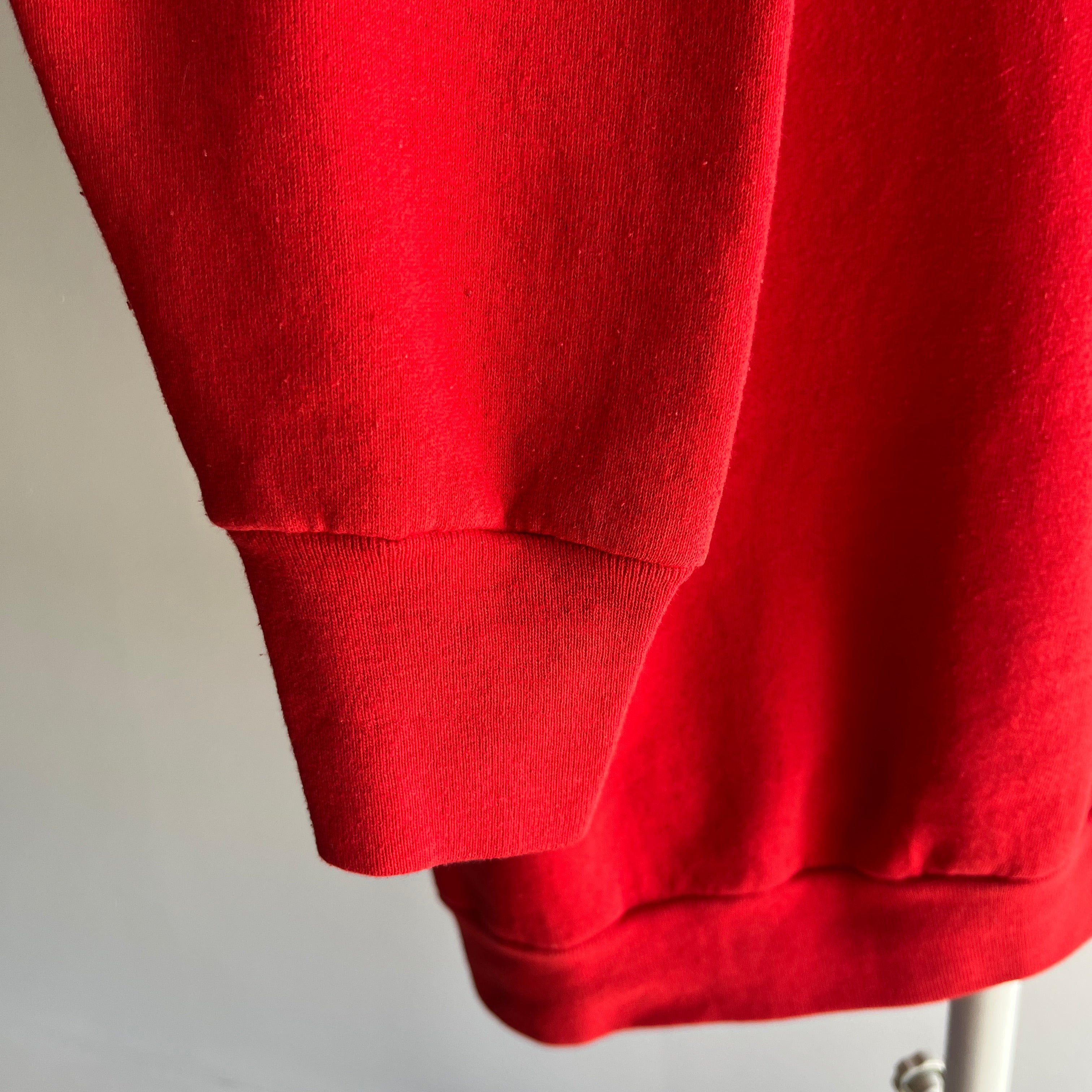 1980s Blank Generic (That's A Compliment) Red FOTL Sweatshirt