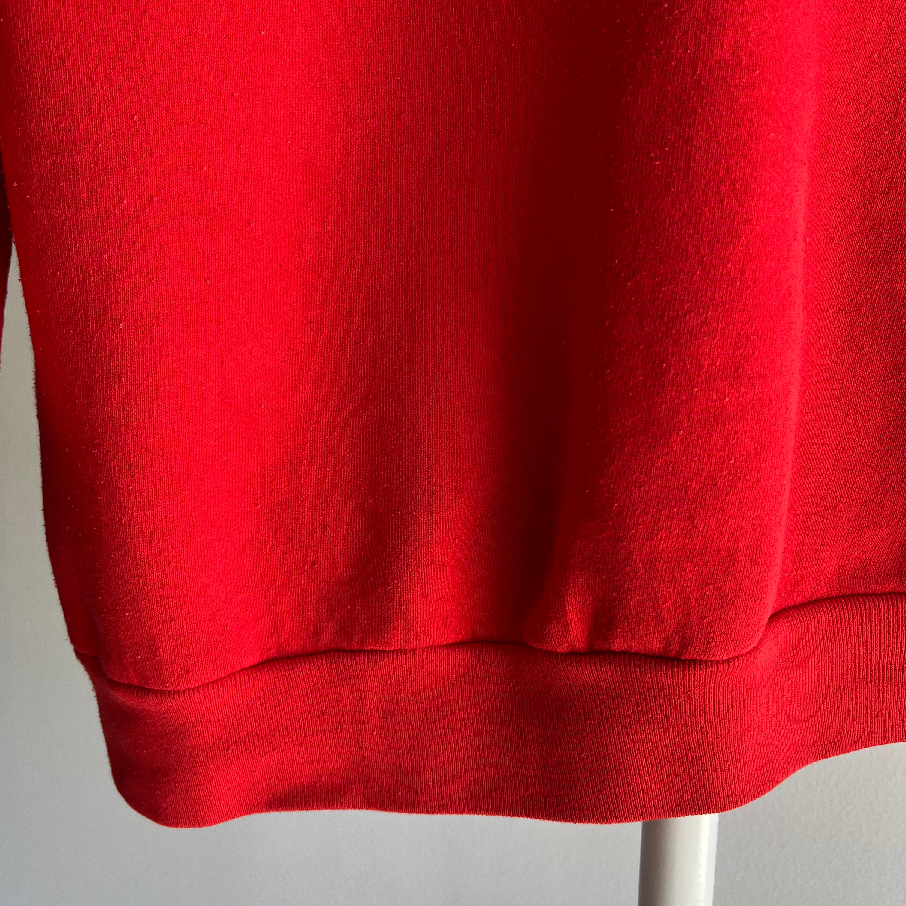 1980s Blank Generic (That's A Compliment) Red FOTL Sweatshirt