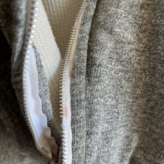 1980s MacGregor Blank Gray Insulated Zip Up Hoodie - Made In Romania
