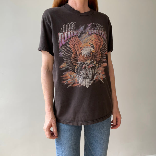1998 Sturgis Black Hills Rally Motorcycle T Shirt - Front and Back
