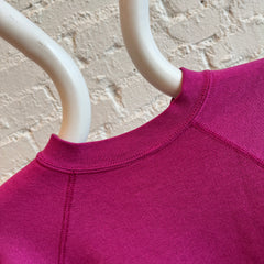 1980s Magenta Pink Blank Sweatshirt