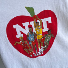 1980s National Invitational Tournament Basketball Ring T-Shirt with HEAVY Staining