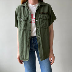 1970 Short Sleeve OG-107 US Military Vietnam Era Shirt